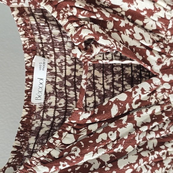 Becool brown floral maxi - Picture 2 of 10